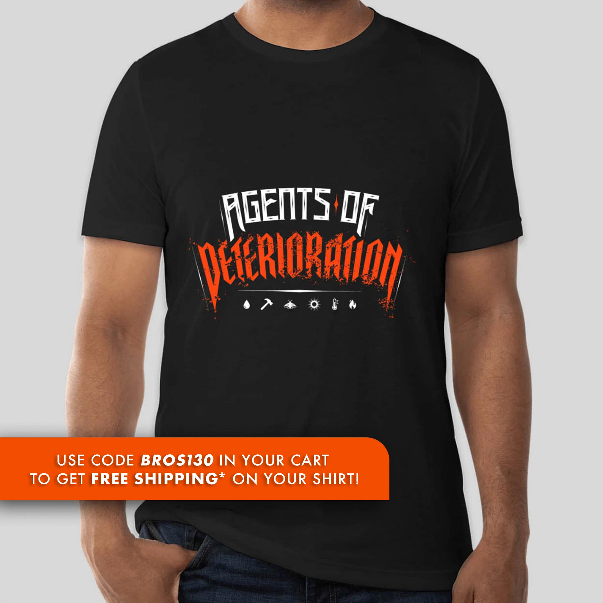 Gaylord Archival® Agents of Deterioration Unisex Rock Tour T-Shirt